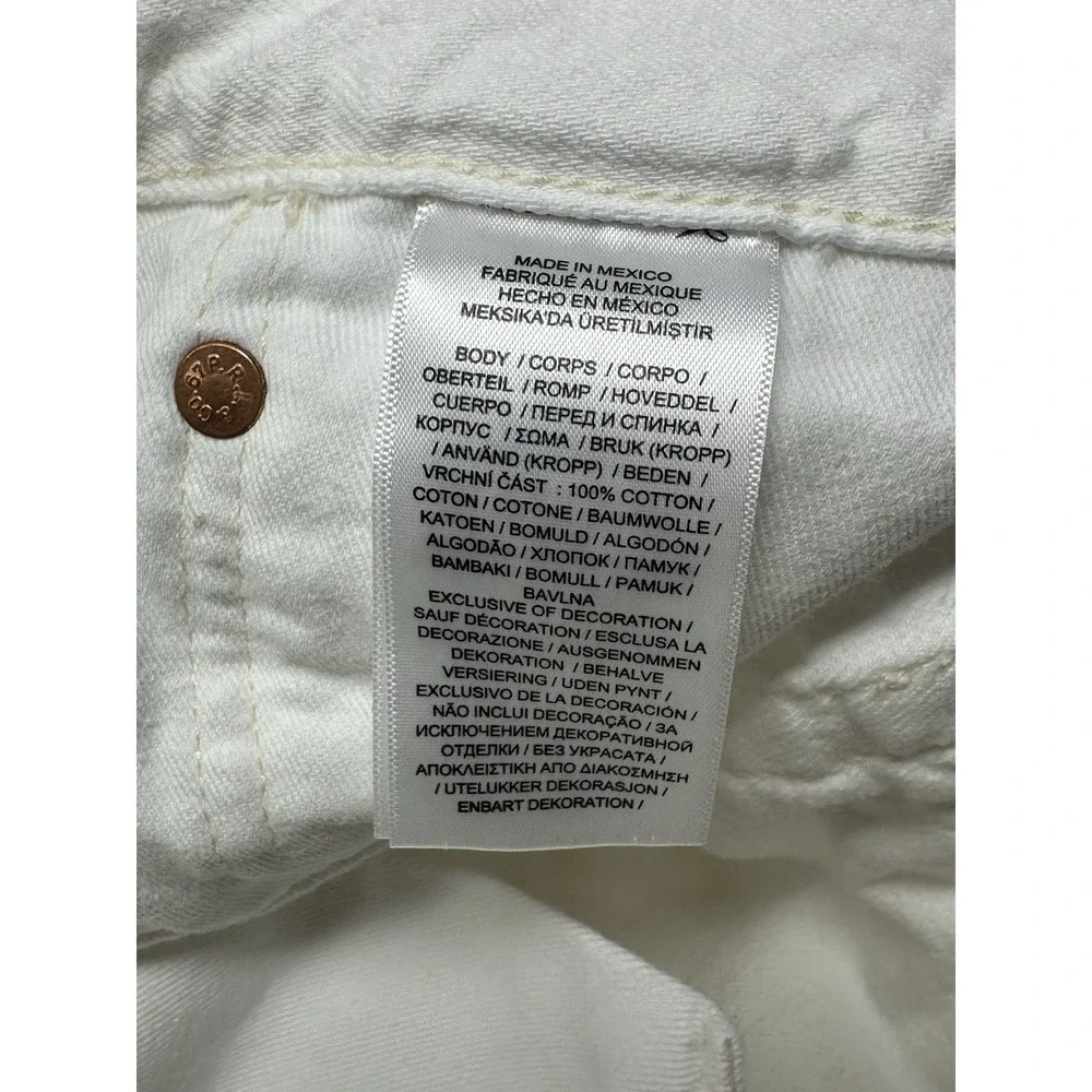 Polo Ralph Lauren The Sullivan Slim Jeans Mens Sz 38x32 Patch Distressed White
